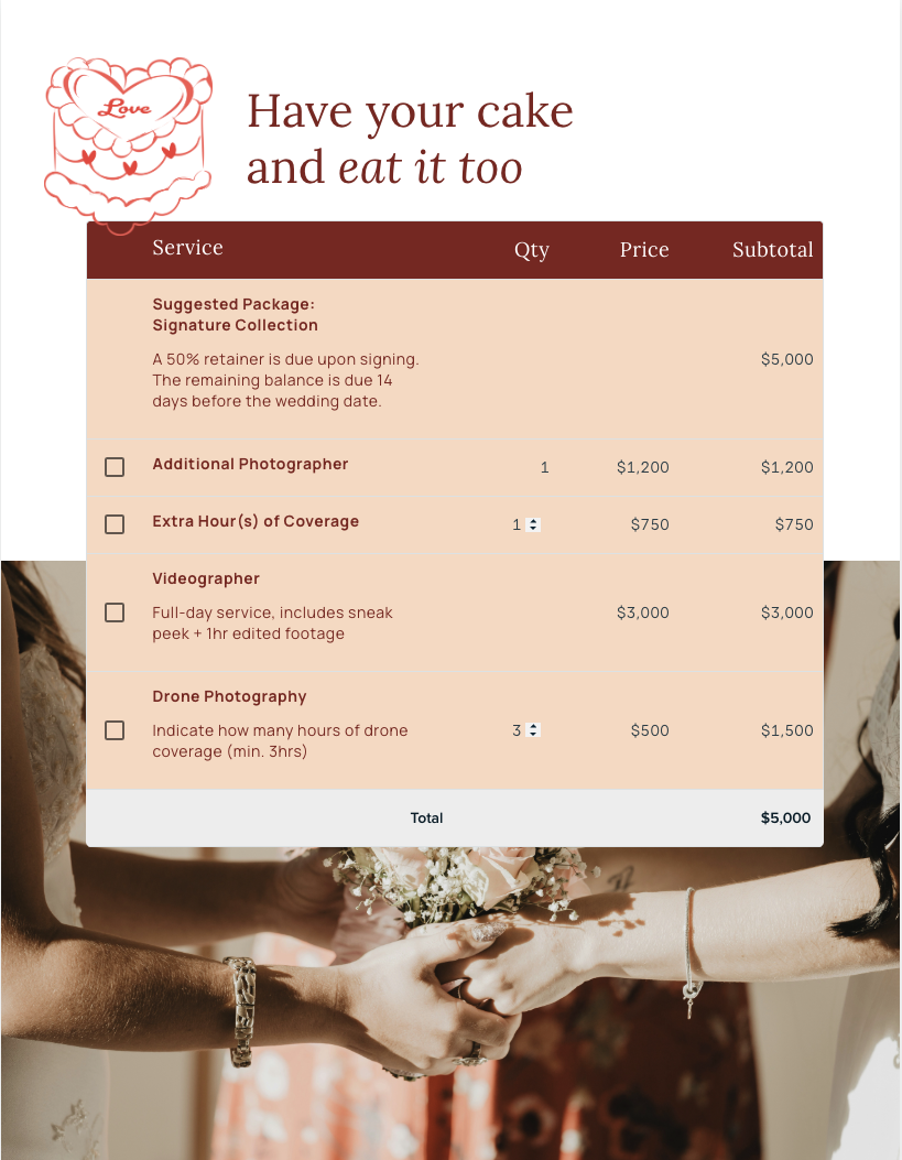Wedding Photography Proposal Template to Win More Clients Proposify